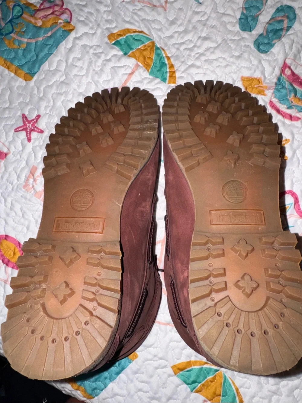 NWOT Timberland Men's Maroon Lace-Up Leather Boots